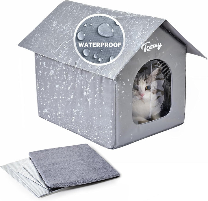 Insulated Outdoor Cat House – Toozey