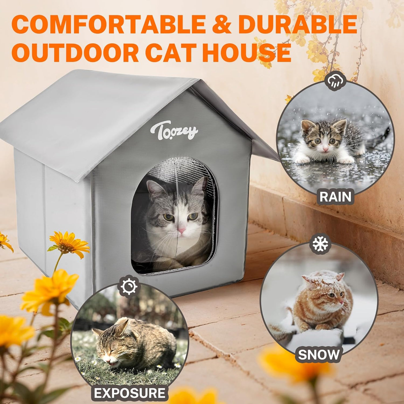 Toozey Outdoor Cat House